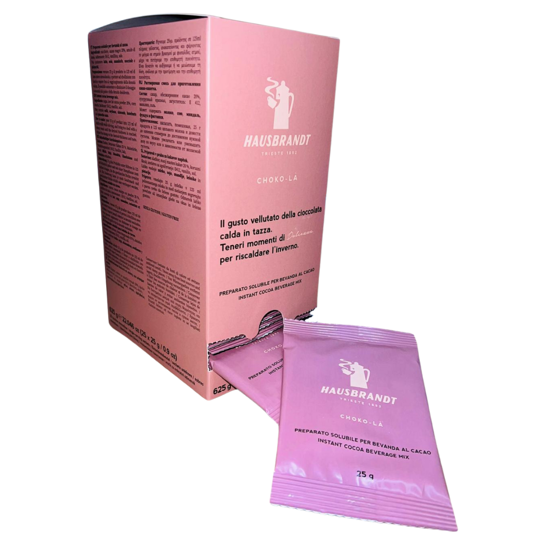 BLACK CHOCOLATE DRINK – 25 SACHETS x 25 g - Hausbrandt. Cafea